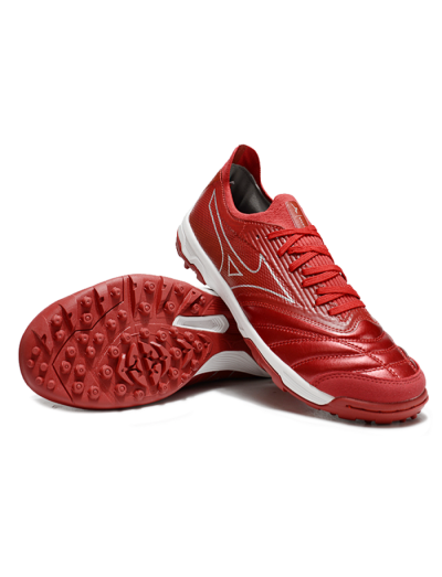 Mizuno Morelia Neo Sala TF Low-Tops Soccer Shoes - Red/Gold/White