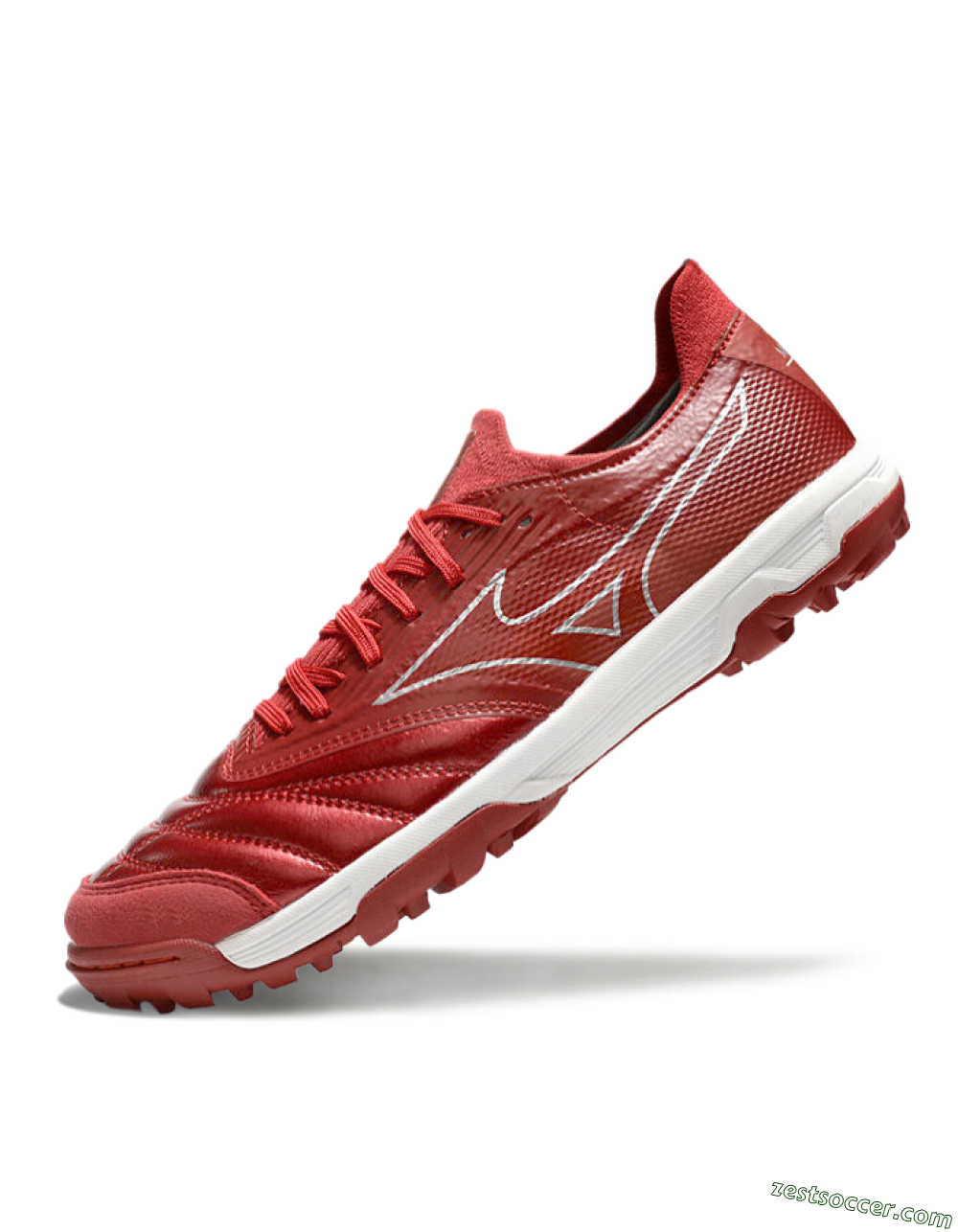 Mizuno Morelia Neo Sala TF Low-Tops Soccer Shoes - Red/Gold/White 5