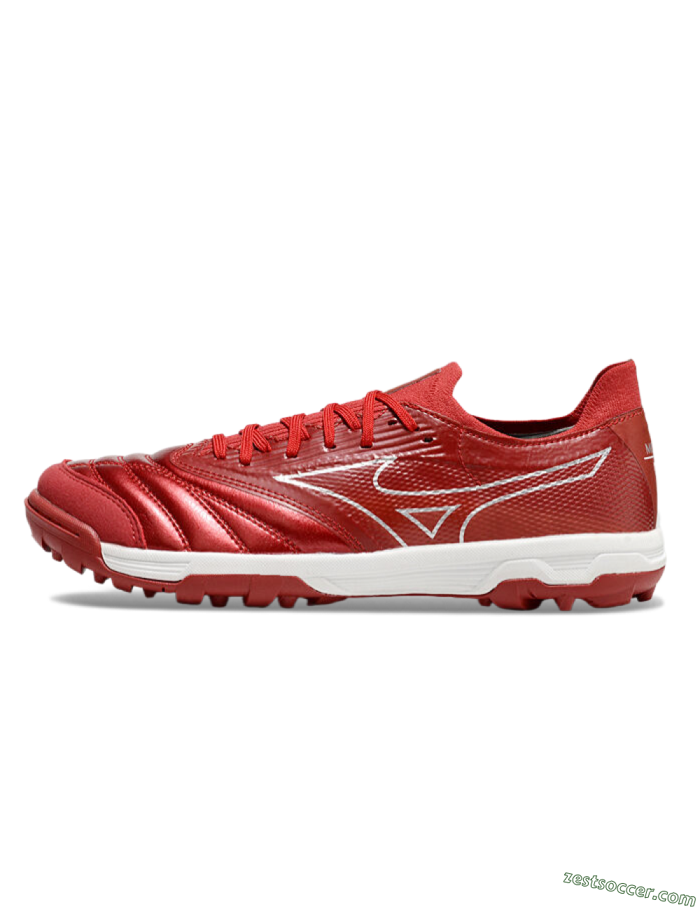Mizuno Morelia Neo Sala TF Low-Tops Soccer Shoes - Red/Gold/White 2