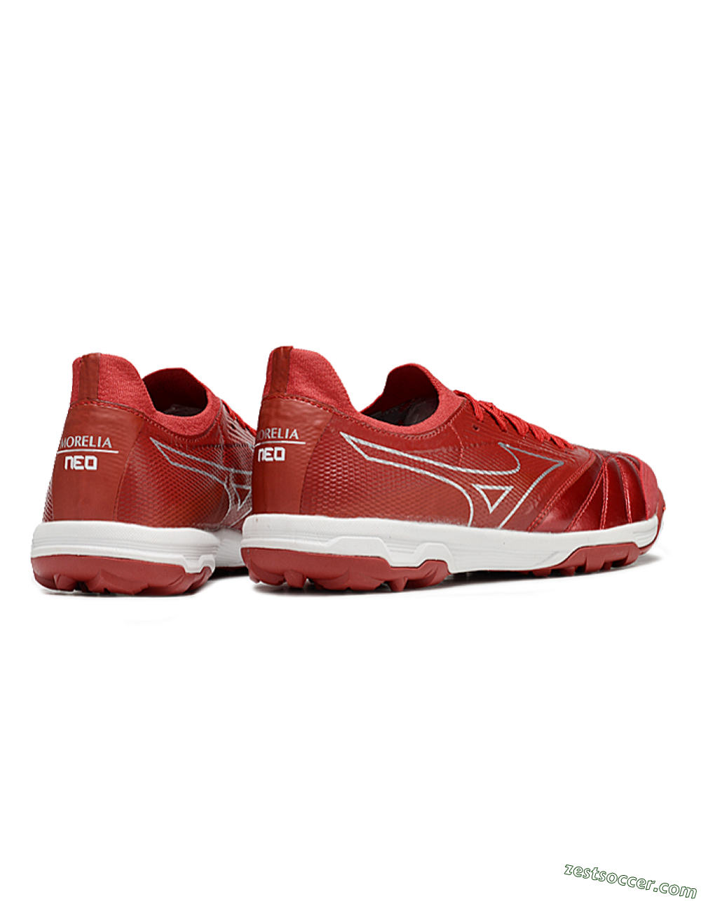 Mizuno Morelia Neo Sala TF Low-Tops Soccer Shoes - Red/Gold/White 6
