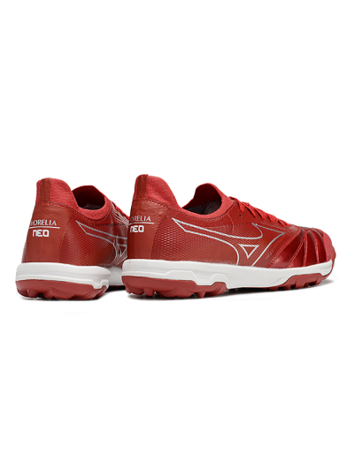 Mizuno Morelia Neo Sala TF Low-Tops Soccer Shoes - Red/Gold/White