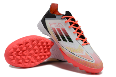Adidas F50 Elite TF Low-Tops Soccer Shoes - White/Red/Yellow