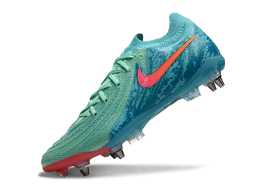 Nike Phantom Luna Elite SG Low-Tops Soccer Cleats - Jade/Red/Blue