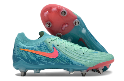 Nike Phantom Luna Elite SG Low-Tops Soccer Cleats - Jade/Red/Blue