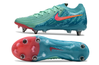 Nike Phantom Luna Elite SG Low-Tops Soccer Cleats - Jade/Red/Blue