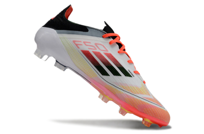Adidas F50 Elite FG Low-Tops Soccer Cleats - White/Red/Yellow
