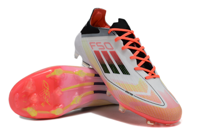 Adidas F50 Elite FG Low-Tops Soccer Cleats - White/Red/Yellow