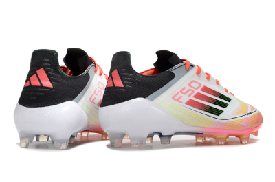 Adidas F50 Elite FG Low-Tops Soccer Cleats - White/Red/Yellow