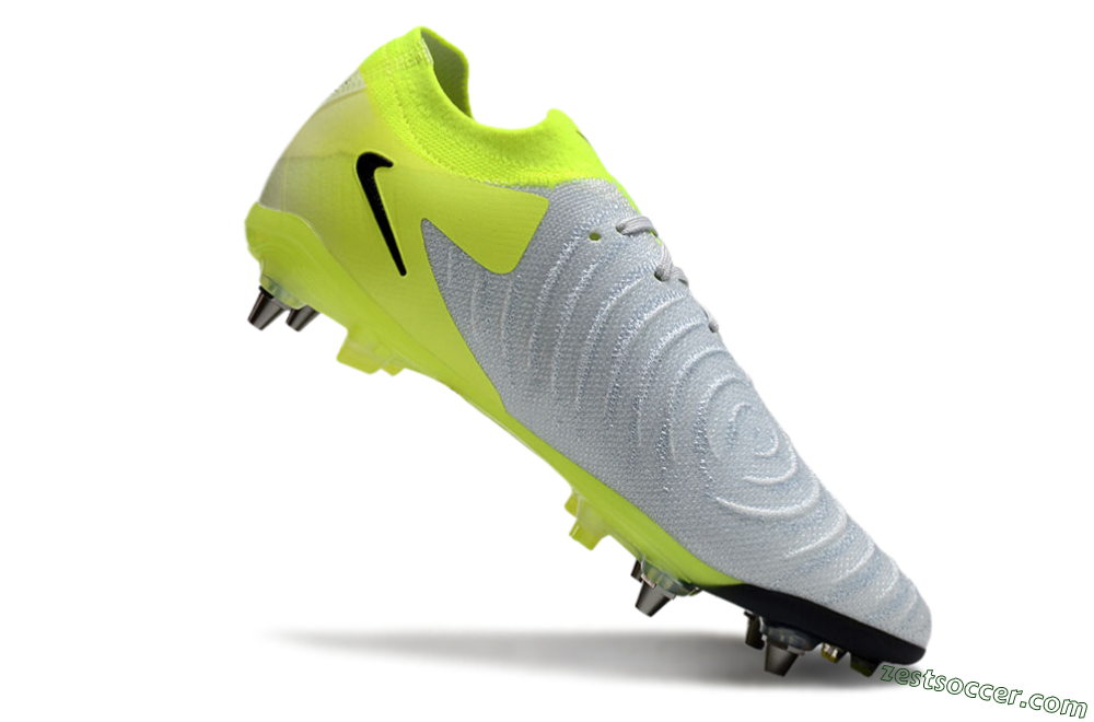 Nike Phantom Luna Elite SG Low-Tops Soccer Cleats - Grey/Yellow/Black 4