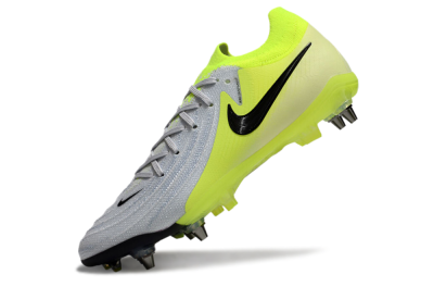 Nike Phantom Luna Elite SG Low-Tops Soccer Cleats - Grey/Yellow/Black