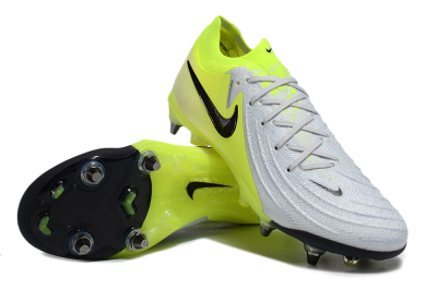 Nike Phantom Luna Elite SG Low-Tops Soccer Cleats - Grey/Yellow/Black