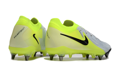 Nike Phantom Luna Elite SG Low-Tops Soccer Cleats - Grey/Yellow/Black