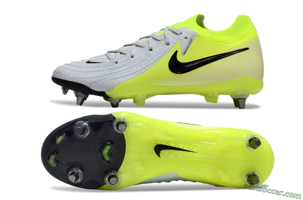 Nike Phantom Luna Elite SG Low-Tops Soccer Cleats - Grey/Yellow/Black 1