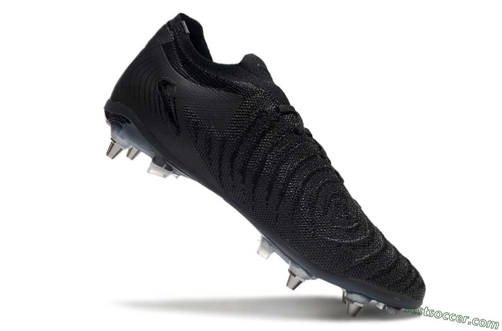 Nike Phantom Luna Elite SG Low-Tops Soccer Cleats - Black/White/Blue 4