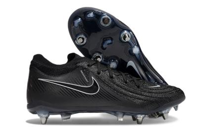 Nike Phantom Luna Elite SG Low-Tops Soccer Cleats - Black/White/Blue