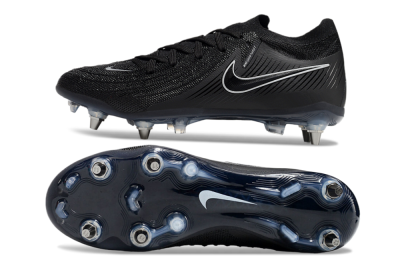 Nike Phantom Luna Elite SG Low-Tops Soccer Cleats - Black/White/Blue