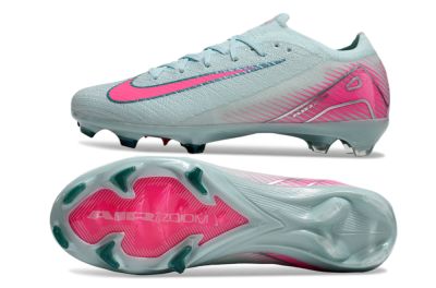 Nike Air Zoom Mercurial Vapor 16 Elite FG Low-Tops Soccer Cleats - Jade/Pink/Silver