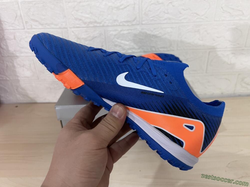 Nike Air Zoom Mercurial Vapor 16 Elite TF Low-Tops Soccer Shoes - Blue/White/Orange