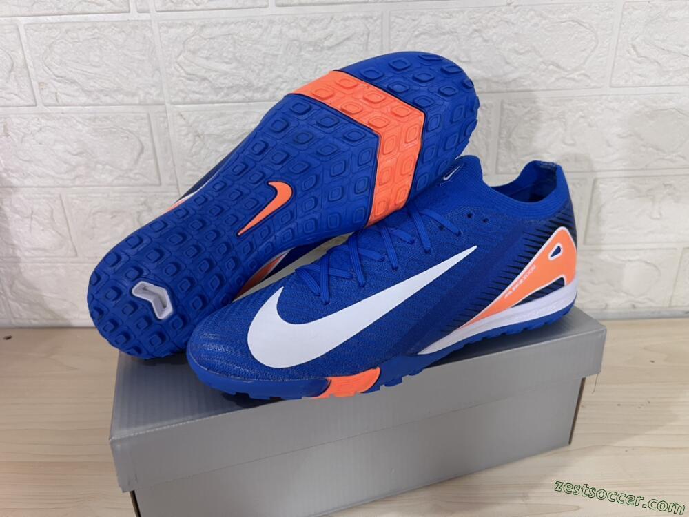 Nike Air Zoom Mercurial Vapor 16 Elite TF Low-Tops Soccer Shoes - Blue/White/Orange
