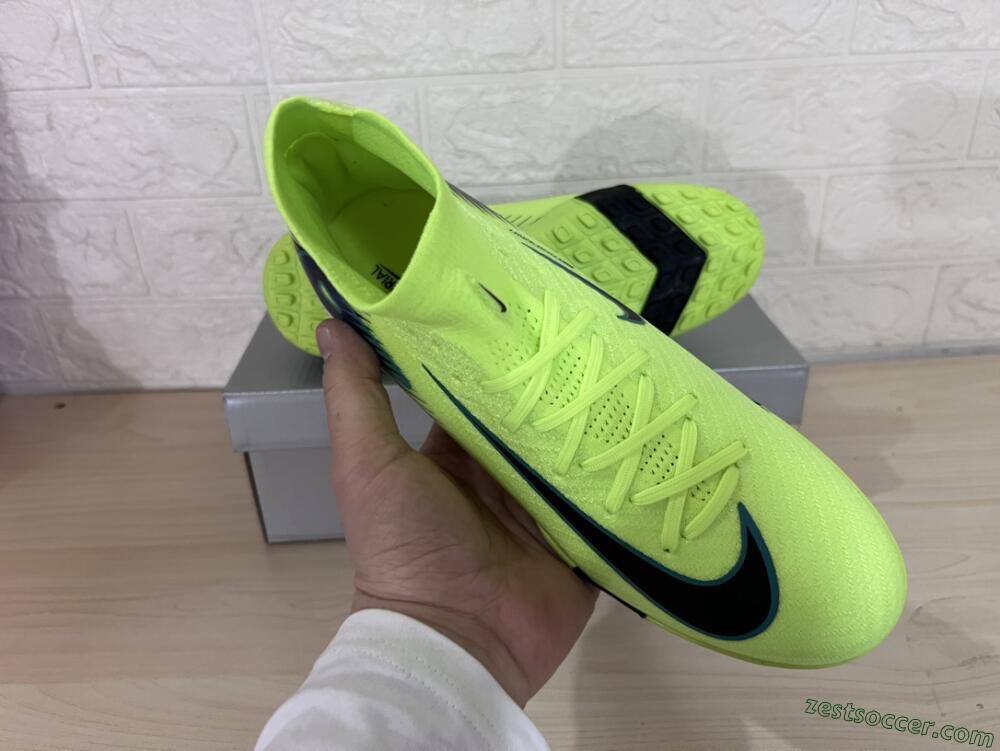 Nike Air Zoom Mercurial Superfly 10 Elite TF Low-Tops Soccer Shoes - Yellow/Black/Blue