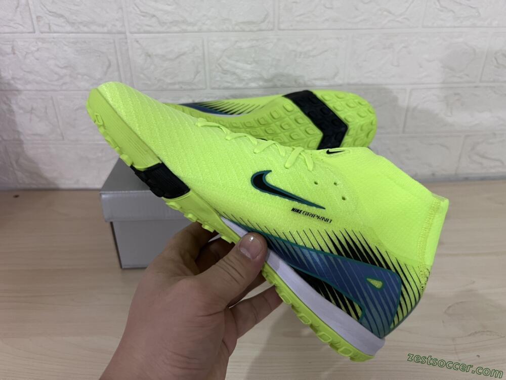 Nike Air Zoom Mercurial Superfly 10 Elite TF Low-Tops Soccer Shoes - Yellow/Black/Blue