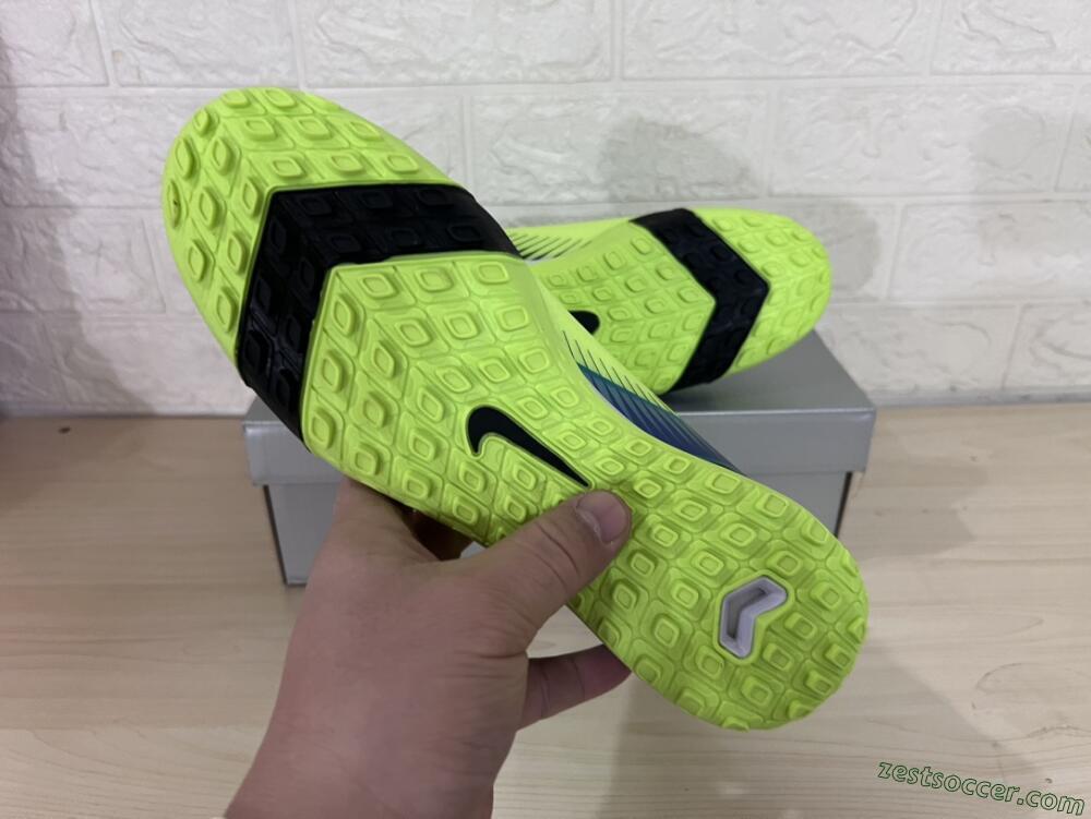 Nike Air Zoom Mercurial Superfly 10 Elite TF Low-Tops Soccer Shoes - Yellow/Black/Blue