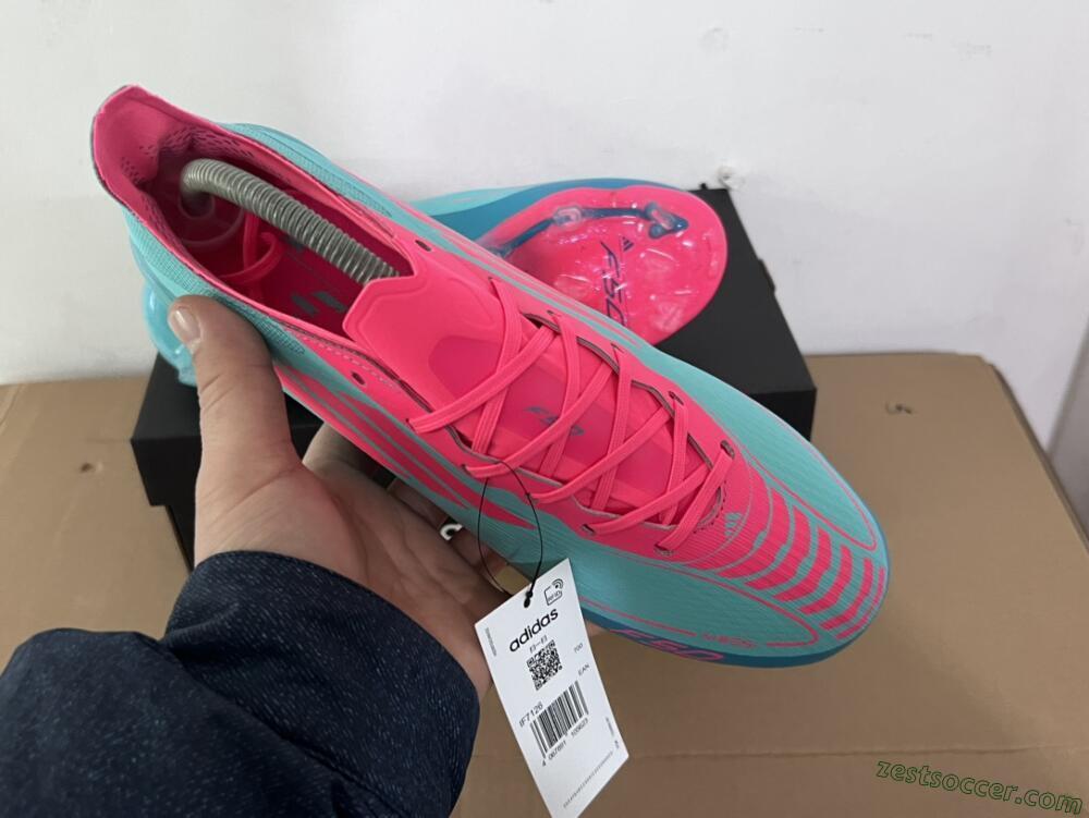 Adidas F50+ Elite FG Low-Tops Soccer Cleats - Jade/Pink/White