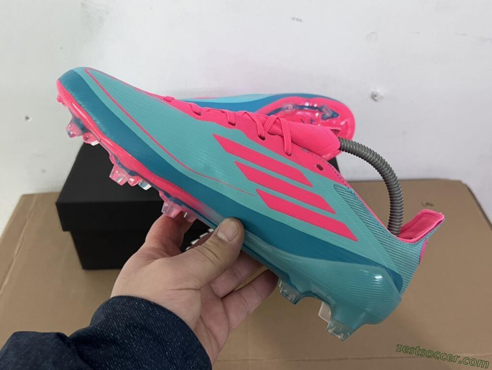 Adidas F50+ Elite FG Low-Tops Soccer Cleats - Jade/Pink/White