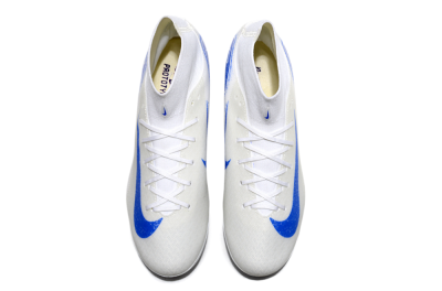 Nike Air Zoom Mercurial Superfly 10 Elite AG High-Tops Soccer Cleats - Beige/White/Blue