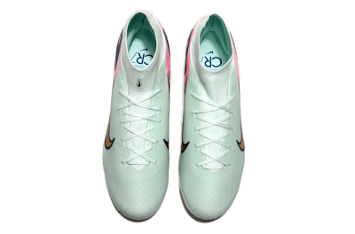 Nike Air Zoom Mercurial Superfly 10 Elite AG High-Tops Soccer Cleats - Jade/Gold/Pink