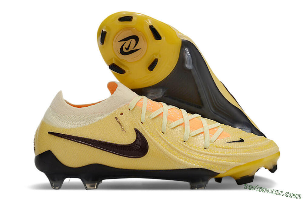 Nike Phantom GX 2 Elite FG Low-Tops Soccer Cleats - Yellow/Black 0