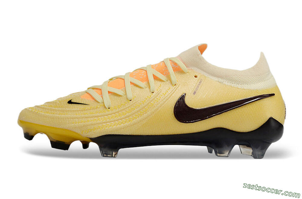 Nike Phantom GX 2 Elite FG Low-Tops Soccer Cleats - Yellow/Black 2