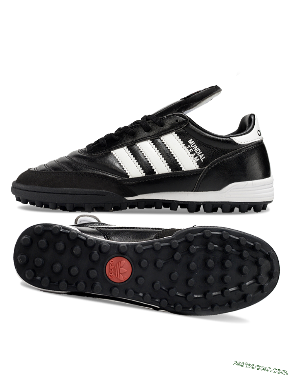 Adidas Mundial Team Astro TF Low-Tops Soccer Shoes - Black/White 1