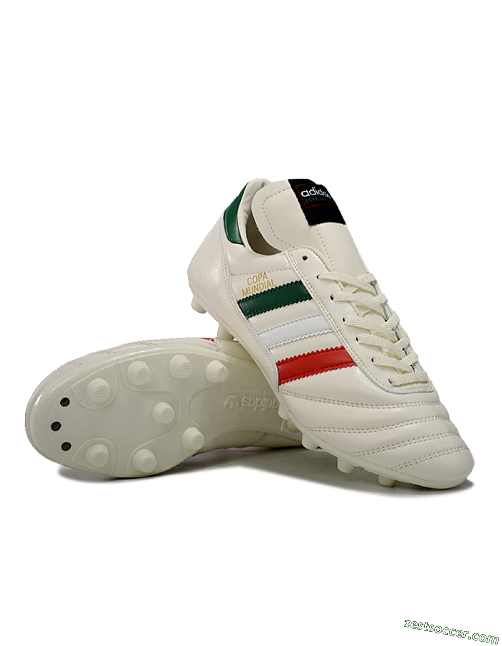 Adidas Mundial Team Astro TF Low-Tops Soccer Shoes - Beige/Red/Green 3
