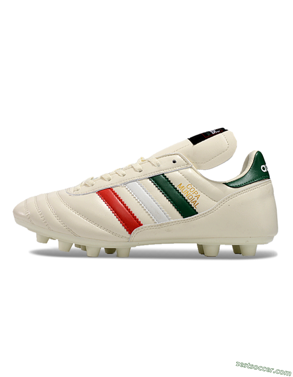 Adidas Mundial Team Astro TF Low-Tops Soccer Shoes - Beige/Red/Green 2