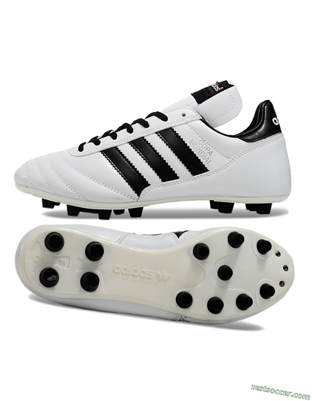 Adidas Mundial Team Astro TF Low-Tops Soccer Shoes - White/Black 1