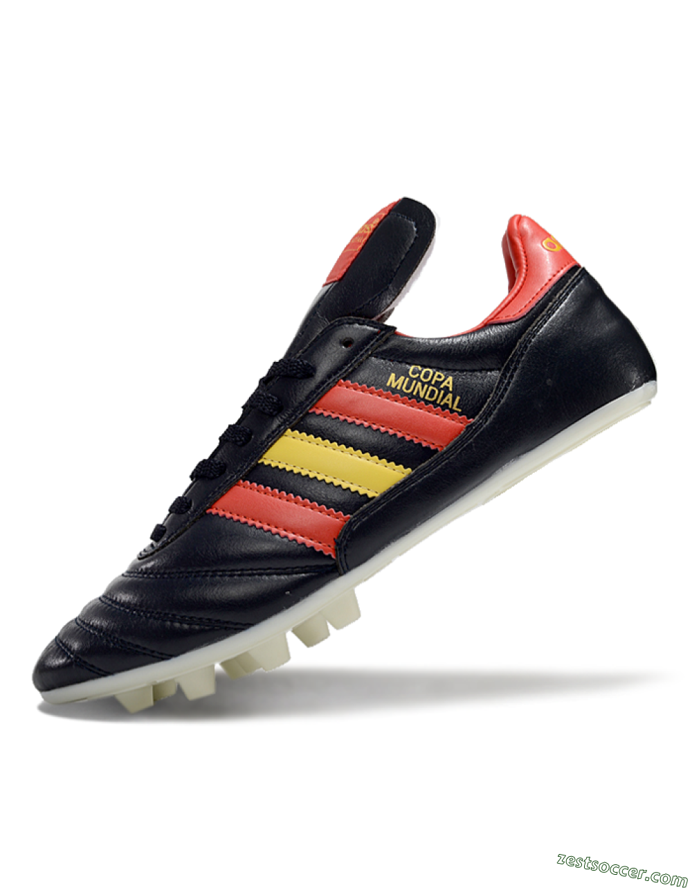 Adidas Mundial Team Astro TF Low-Tops Soccer Shoes - Black/Red/Yellow 5