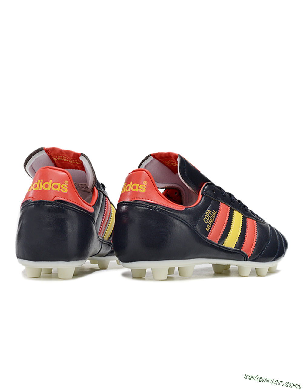 Adidas Mundial Team Astro TF Low-Tops Soccer Shoes - Black/Red/Yellow 6