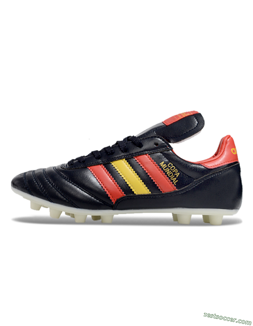 Adidas Mundial Team Astro TF Low-Tops Soccer Shoes - Black/Red/Yellow 2