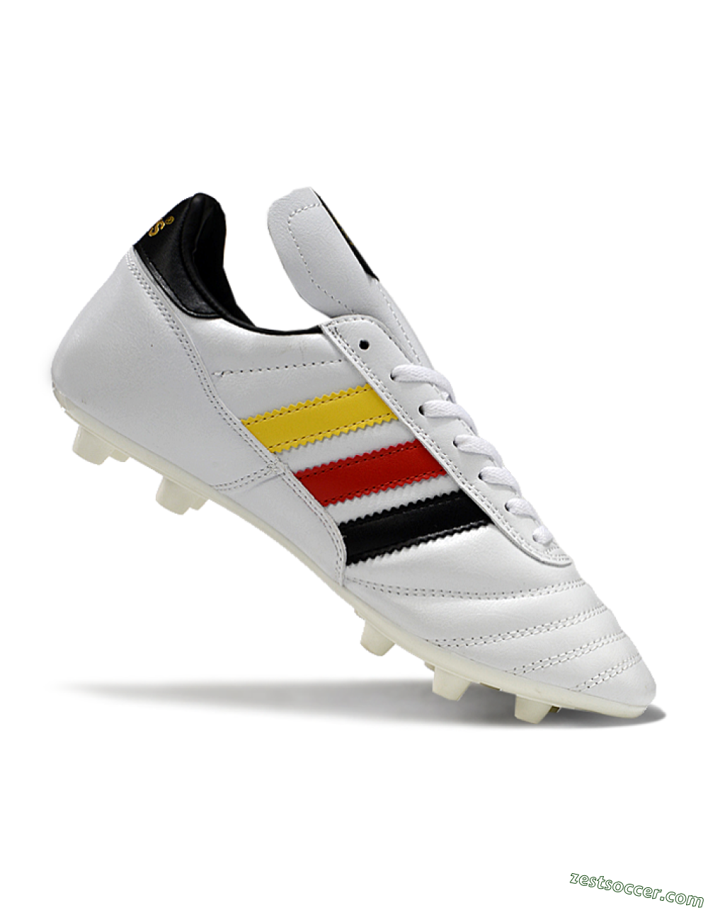 Adidas Mundial Team Astro TF Low-Tops Soccer Shoes - White/Black/Red/Yellow 4