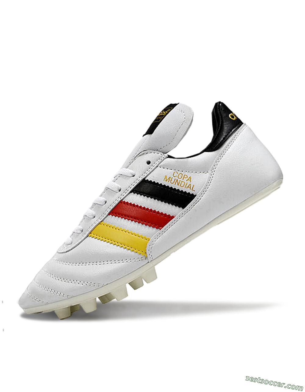 Adidas Mundial Team Astro TF Low-Tops Soccer Shoes - White/Black/Red/Yellow 5