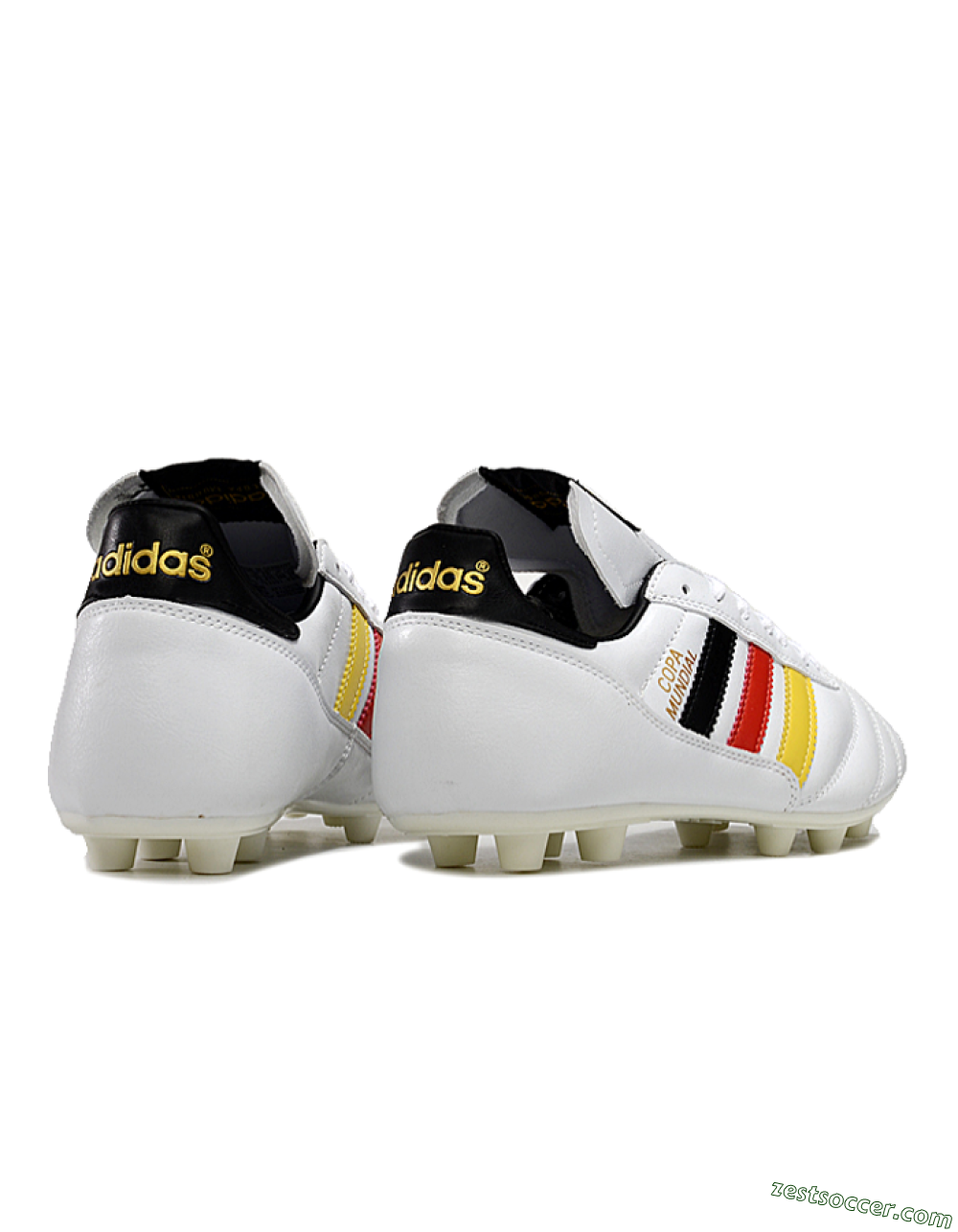 Adidas Mundial Team Astro TF Low-Tops Soccer Shoes - White/Black/Red/Yellow 6