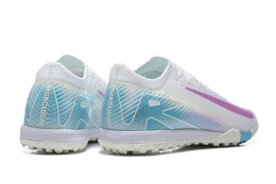 Nike Air Zoom Mercurial Vapor 16 Elite TF Low-Tops Soccer Shoes - White/Purple/Blue