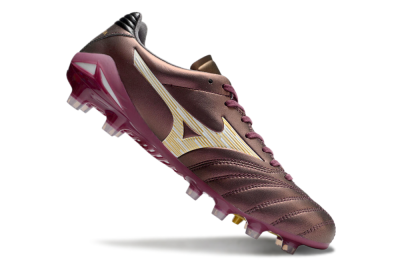 Mizuno Morelia Neo 4 FG Low-Tops Soccer Cleats - Red/White/Gold