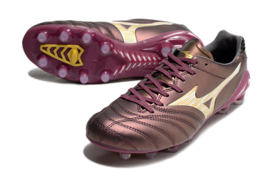 Mizuno Morelia Neo 4 FG Low-Tops Soccer Cleats - Red/White/Gold