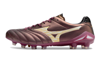 Mizuno Morelia Neo 4 FG Low-Tops Soccer Cleats - Red/White/Gold