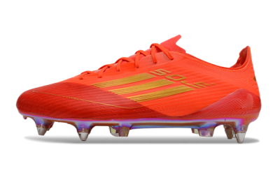 Adidas F50 Elite SG Low-Tops Soccer Cleats - Red/Gold