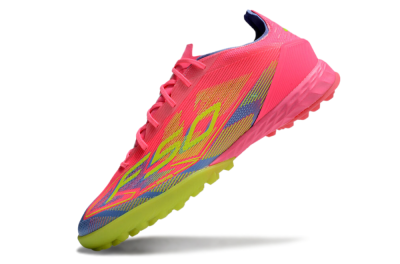 Adidas F50 Pro TF Low-Tops Soccer Shoes - Pink/Blue/Yellow