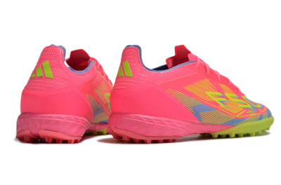 Adidas F50 Pro TF Low-Tops Soccer Shoes - Pink/Blue/Yellow