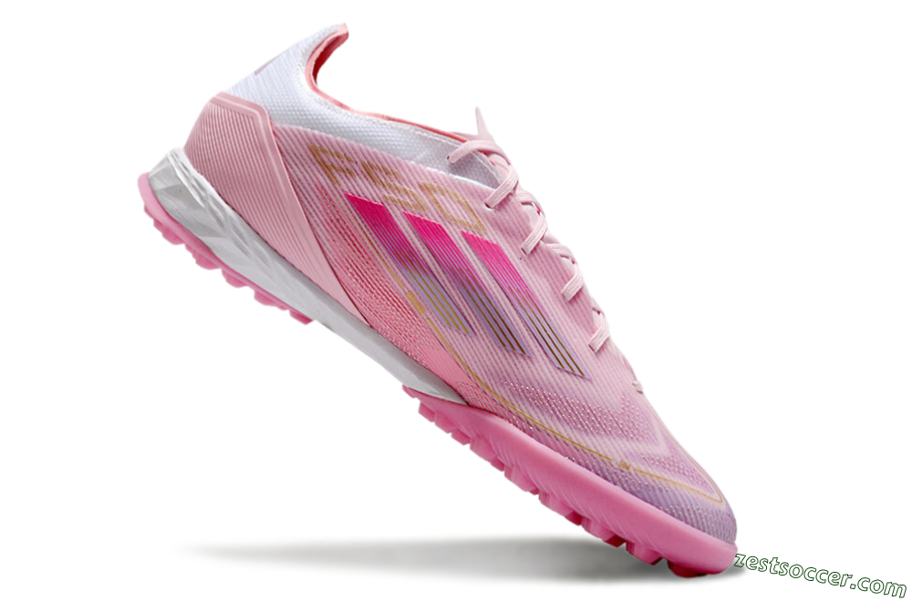 Adidas F50 Pro 304 TF Low-Tops Soccer Shoes - Pink/White/Purple 4